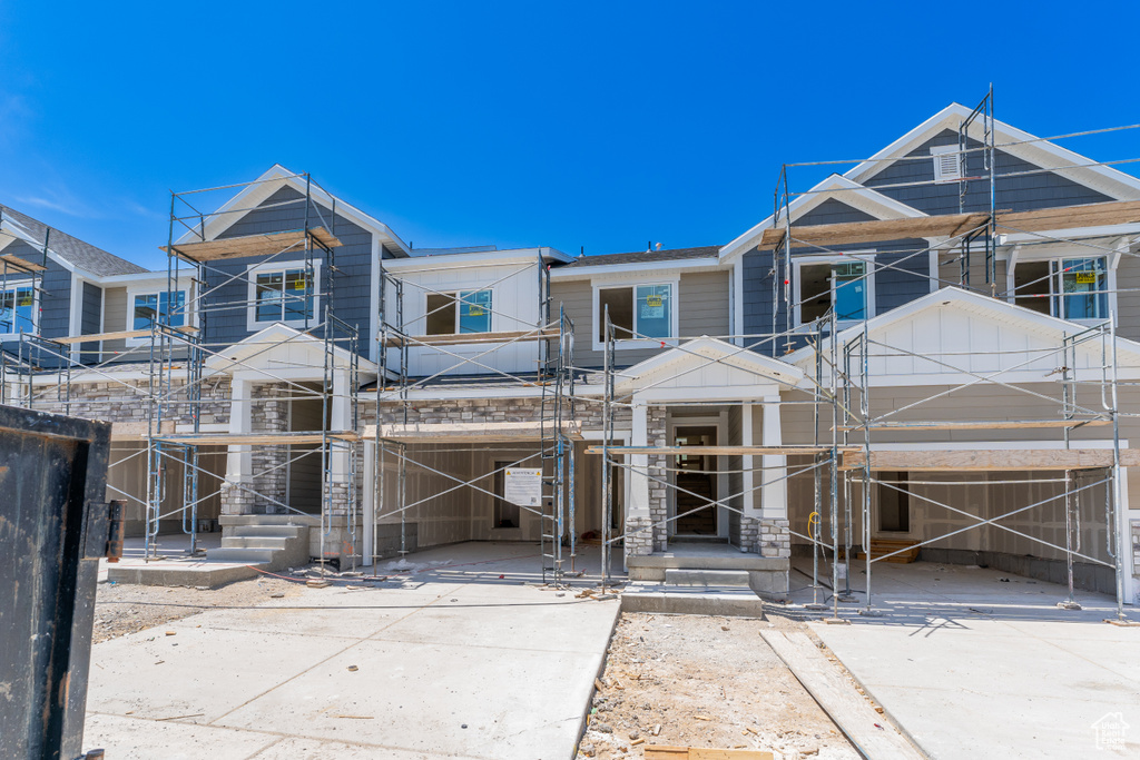 View of property in mid-construction