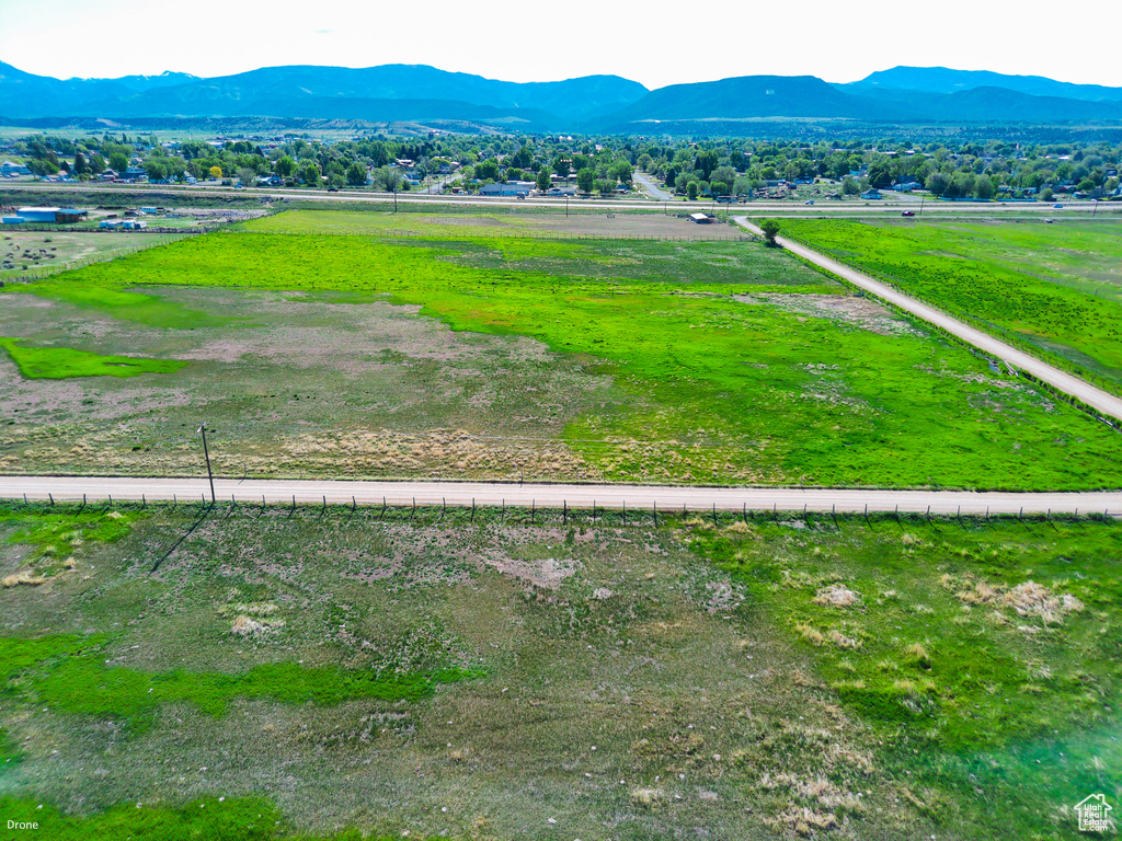 Mountain view featuring rural landscape