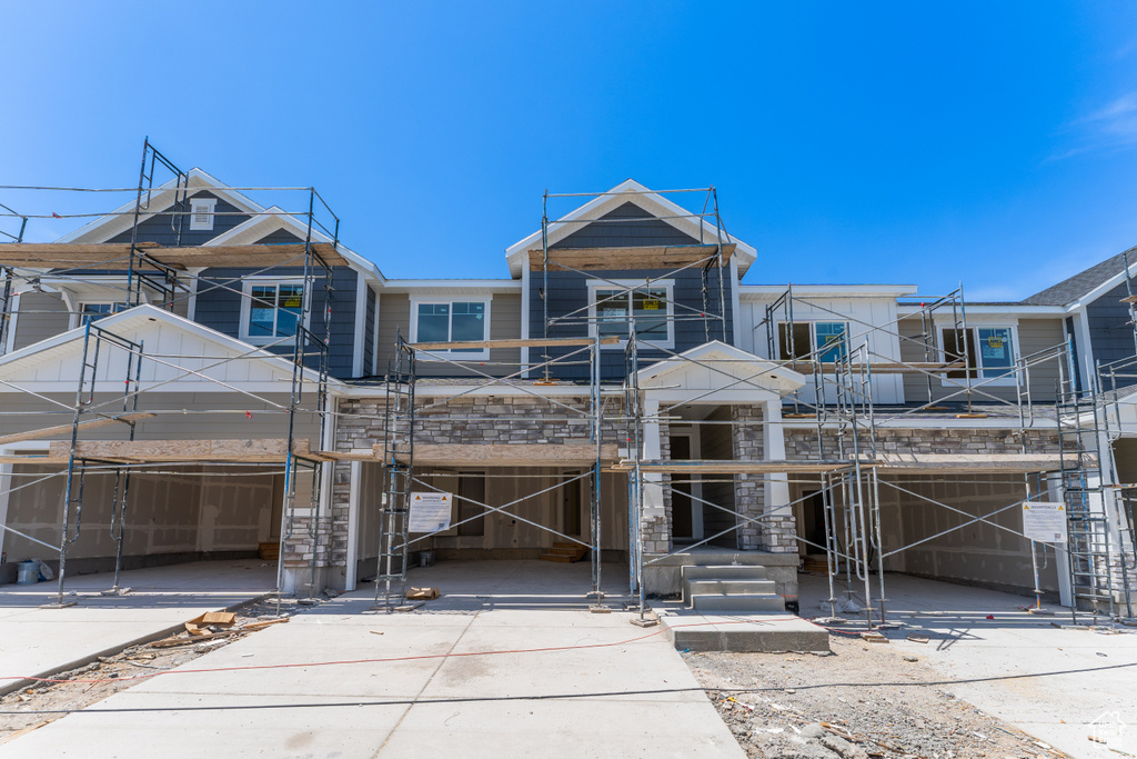 Unfinished property featuring stairway