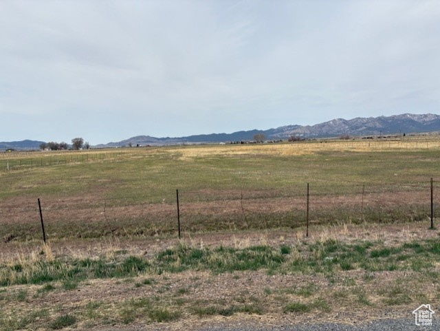 Mountain view featuring a rural view