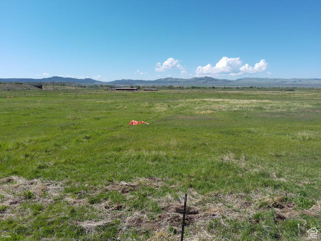 Mountain view with rural landscape and a pastoral area