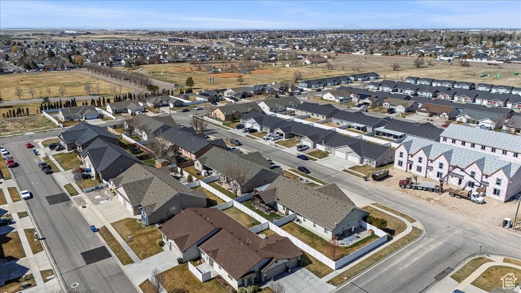 Bird's eye view featuring a residential view