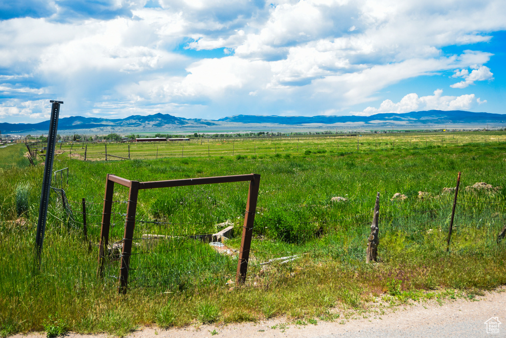 Mountain view featuring rural landscape and agricultural land