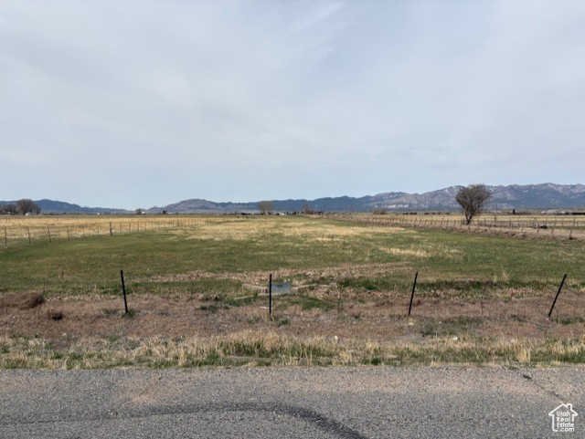 Mountain view with a rural view