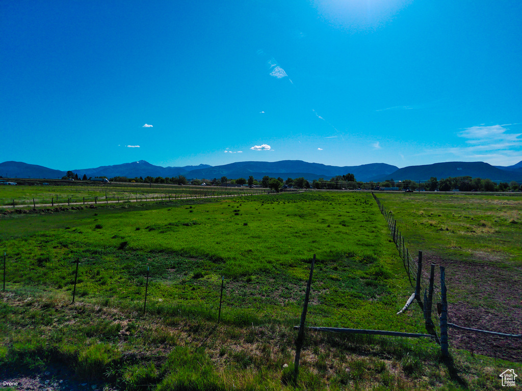 Mountain view featuring rural landscape and agricultural land