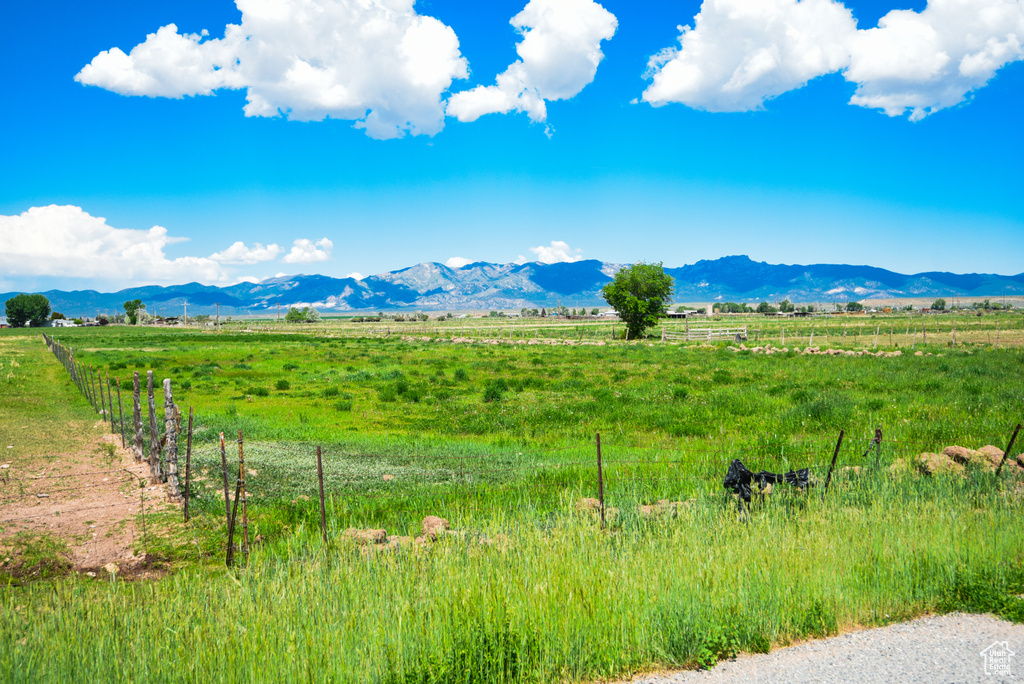 Mountain view featuring rural landscape and agricultural land