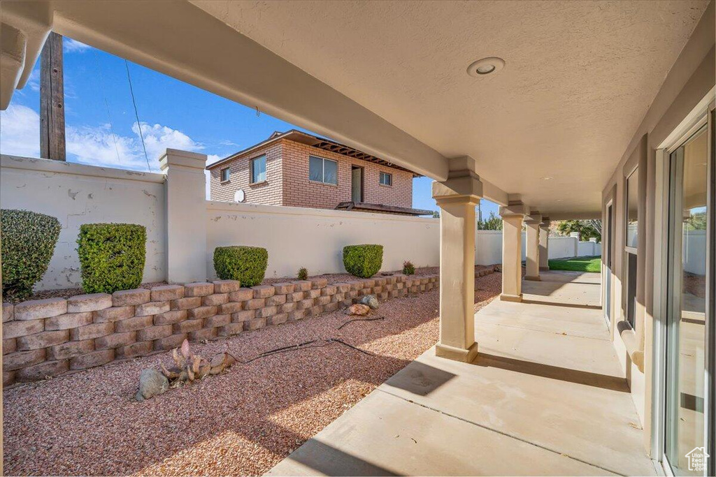 View of patio / terrace featuring a fenced backyard