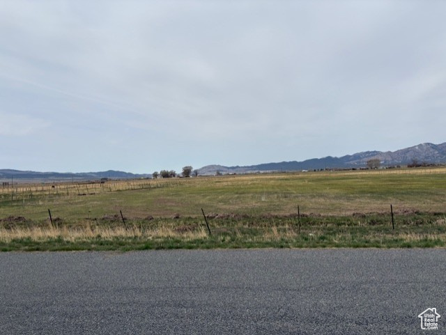 View of mountain feature with a rural view