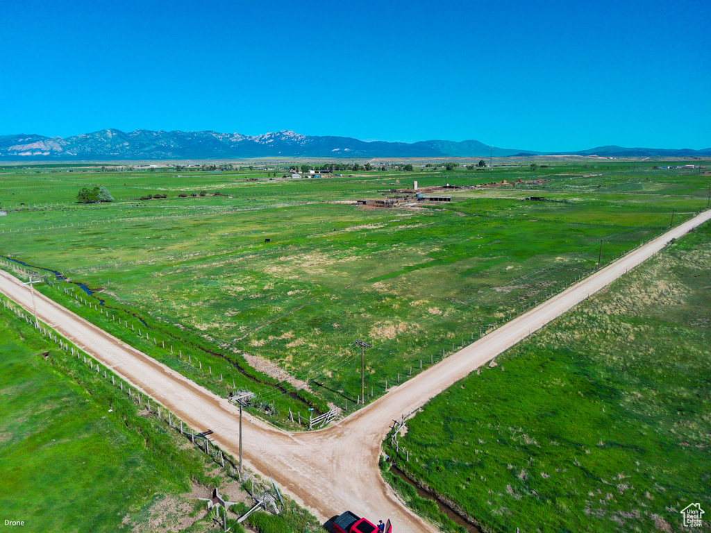Mountain view featuring rural landscape and a pastoral area