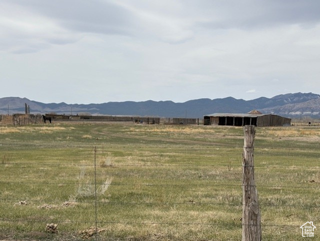 Property view of mountains featuring a rural view