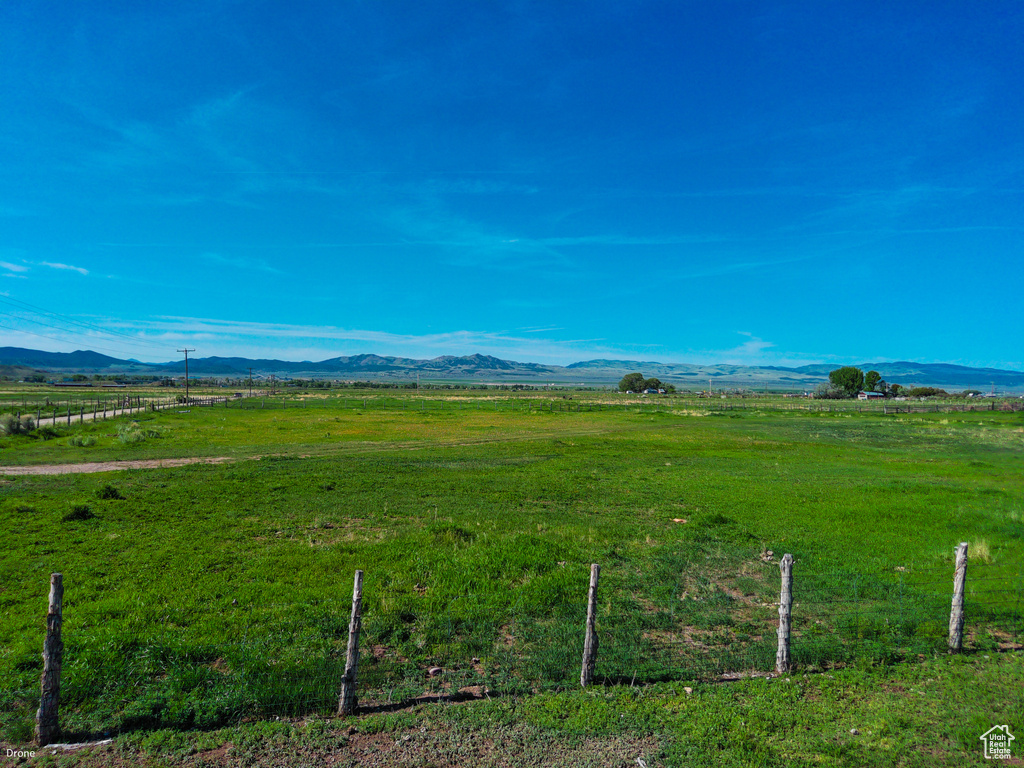 Mountain view featuring rural landscape and agricultural land