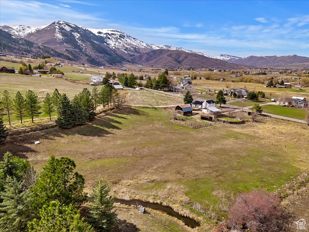 Property view of mountains featuring a rural view