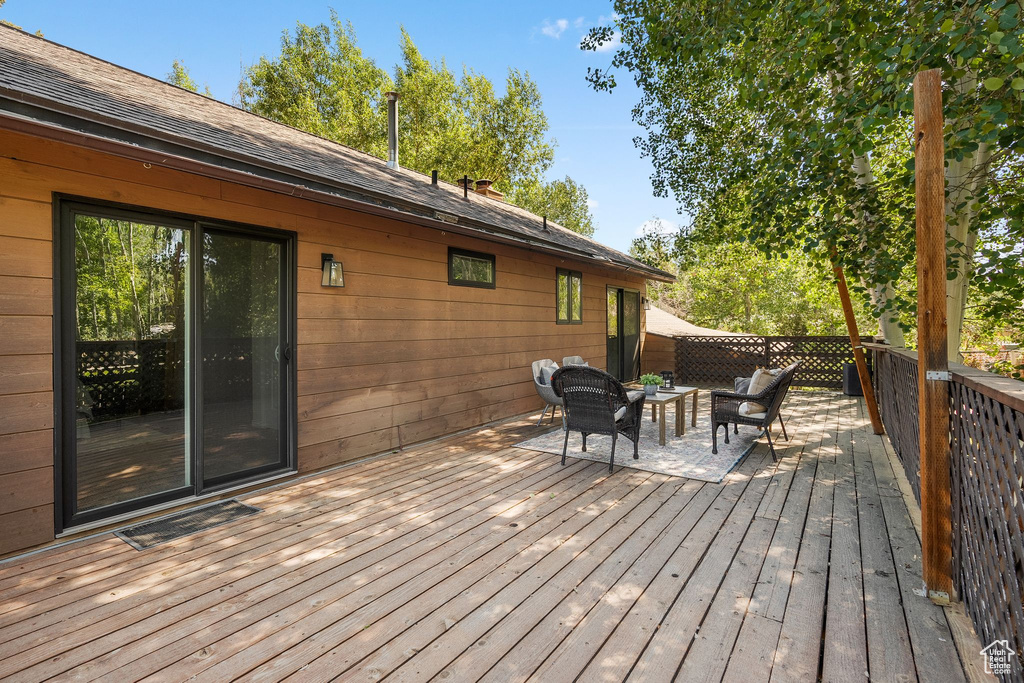 View of deck