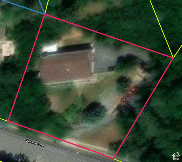 Birds eye view of property