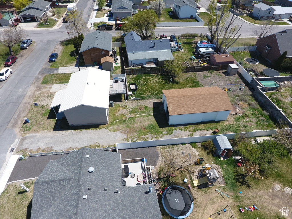 Aerial view featuring a residential view