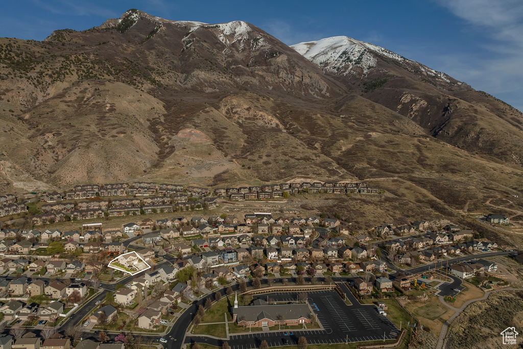 Mountain view with a residential view