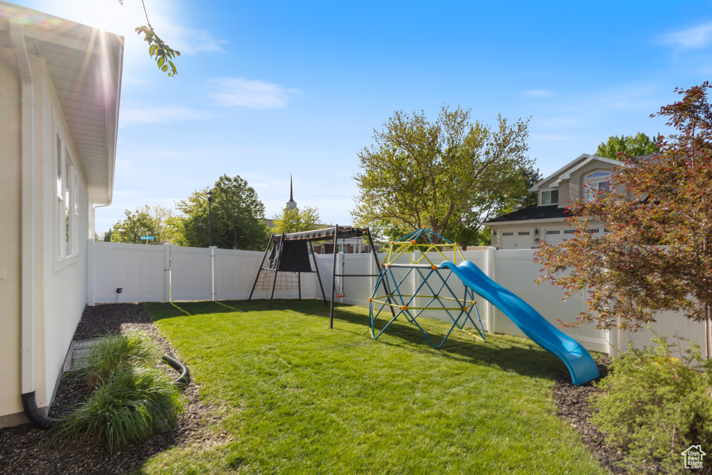 View of jungle gym