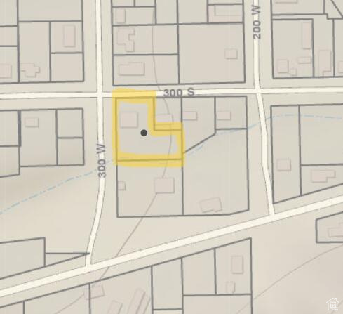 Map showing property parcels