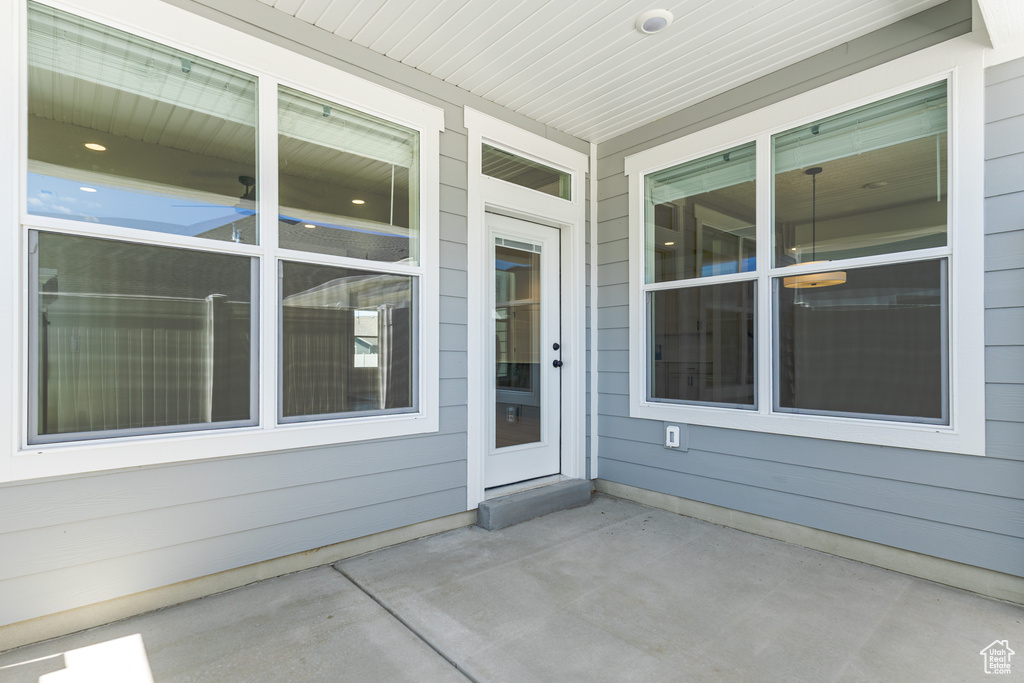 View of exterior entry