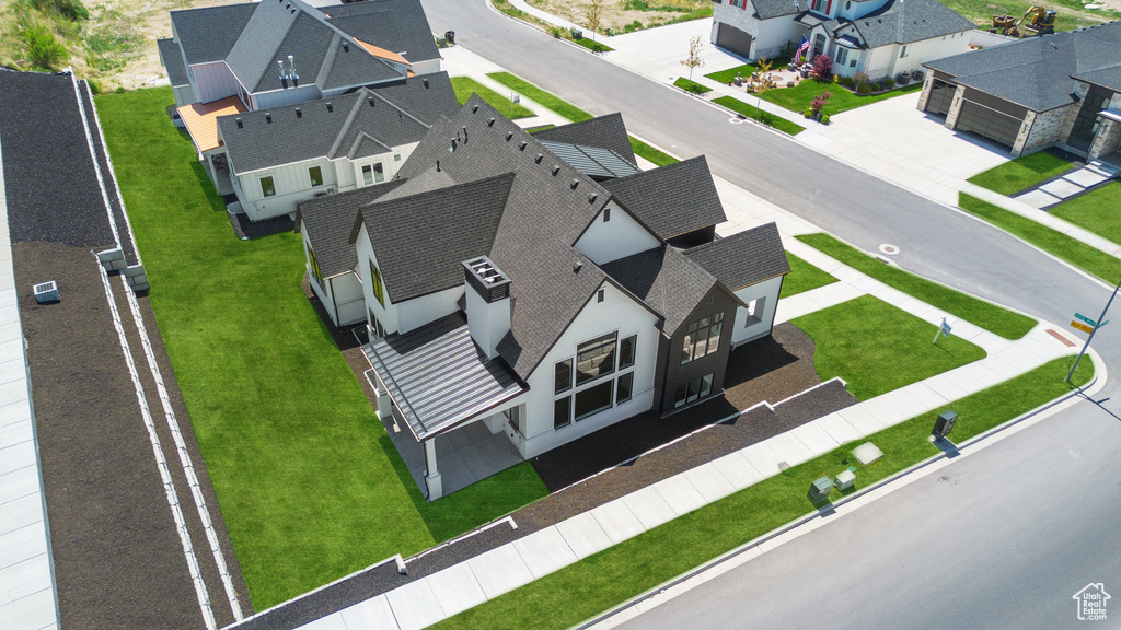 Drone / aerial view with a residential view