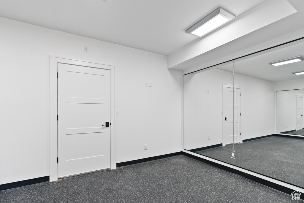 Empty room with baseboards