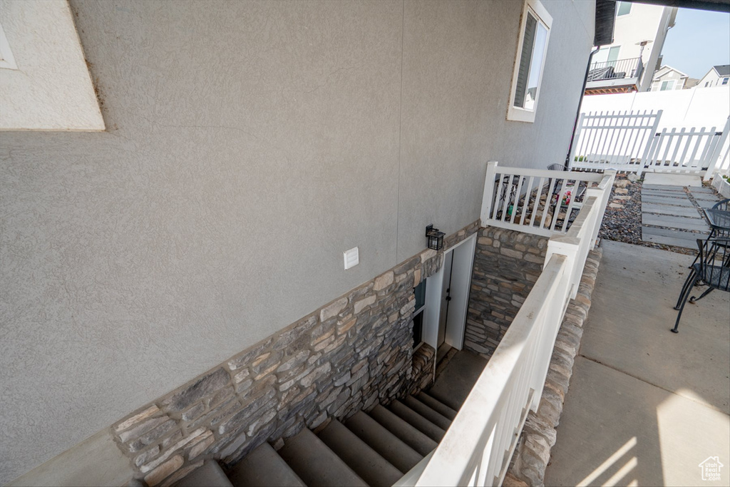 View of stairs