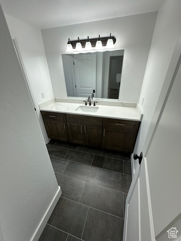 Bathroom featuring vanity