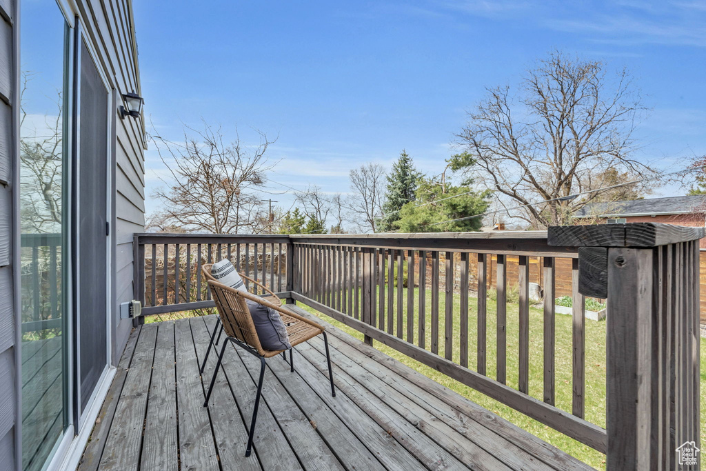View of wooden terrace