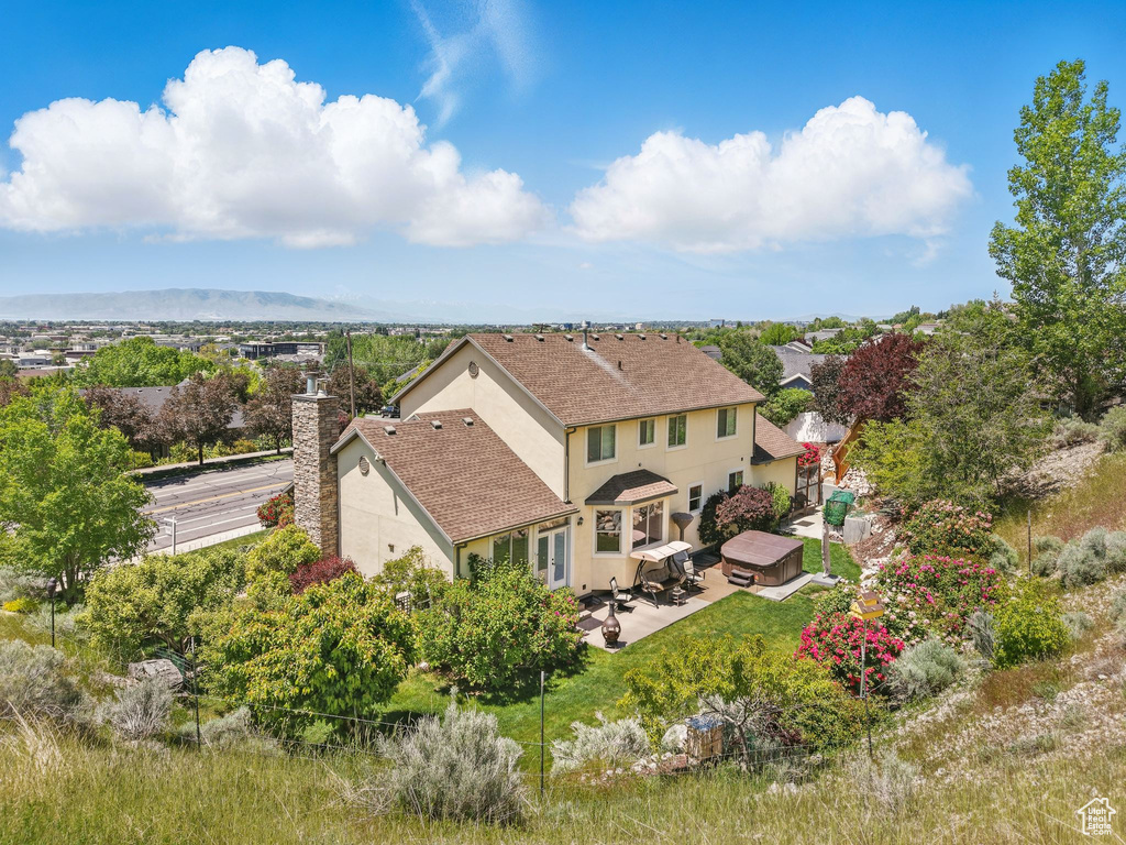 View from above of property
