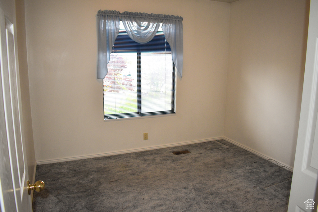 Unfurnished room with carpet floors