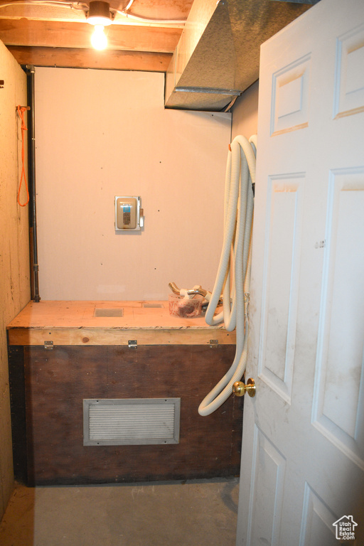 View of basement