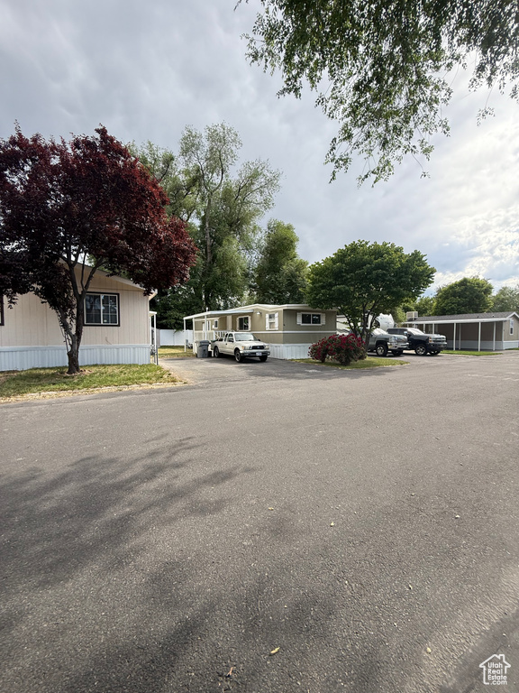 View of asphalt street