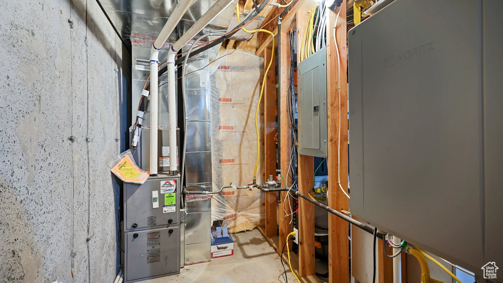 Utility room featuring electric panel