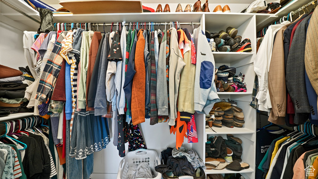 View of spacious closet