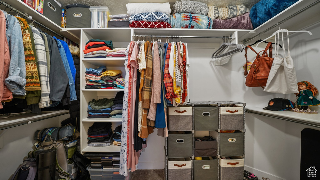 View of spacious closet