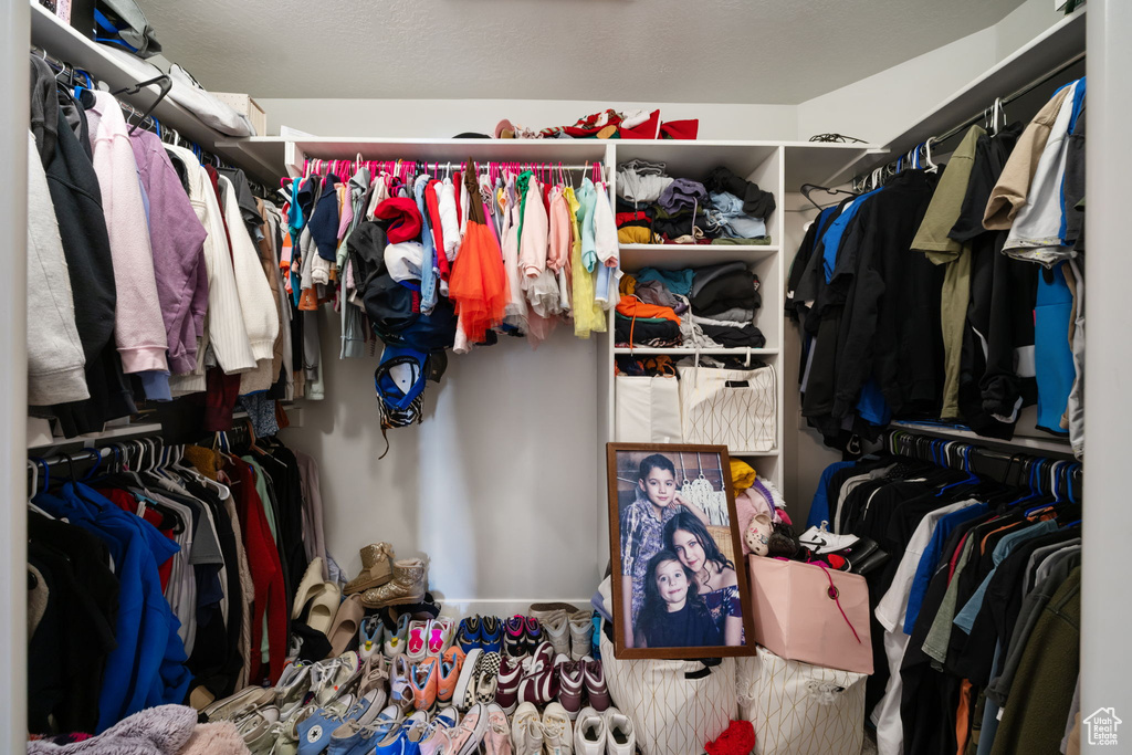 View of spacious closet