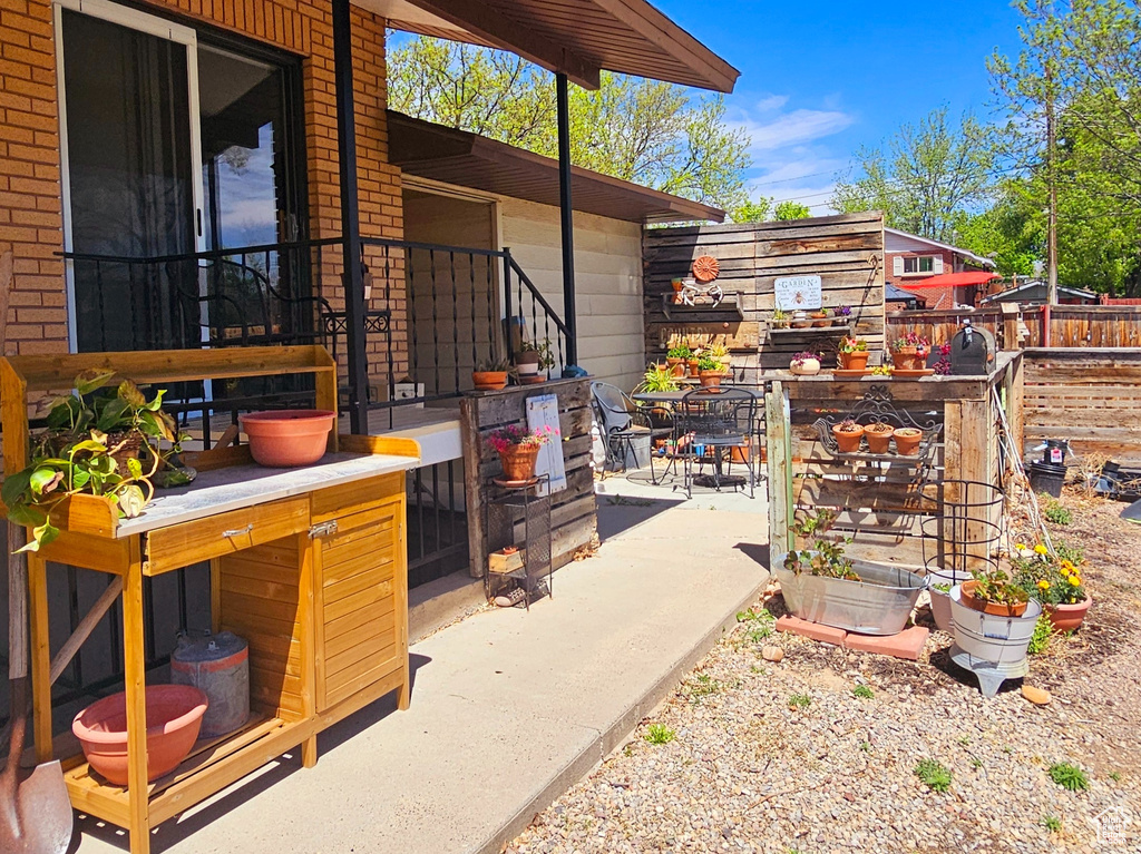 View of patio / terrace with fence