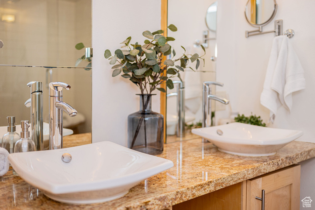 Bathroom featuring vanity