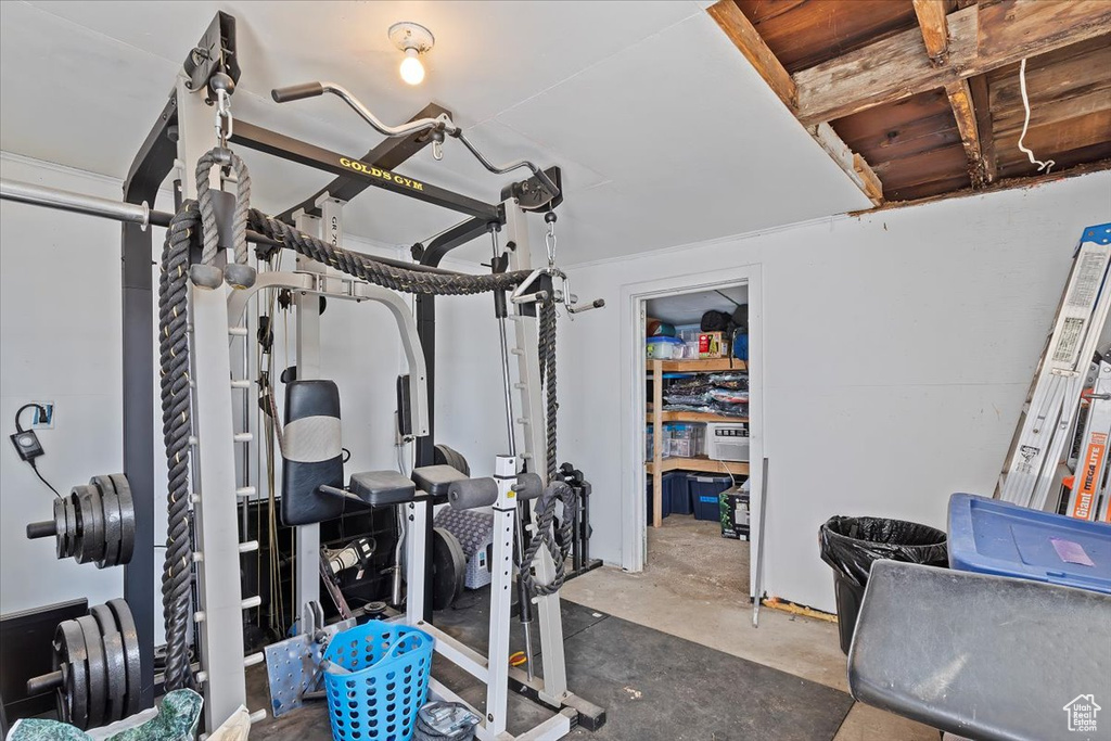 View of workout area