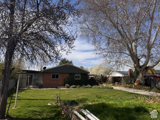 Exterior space featuring fence