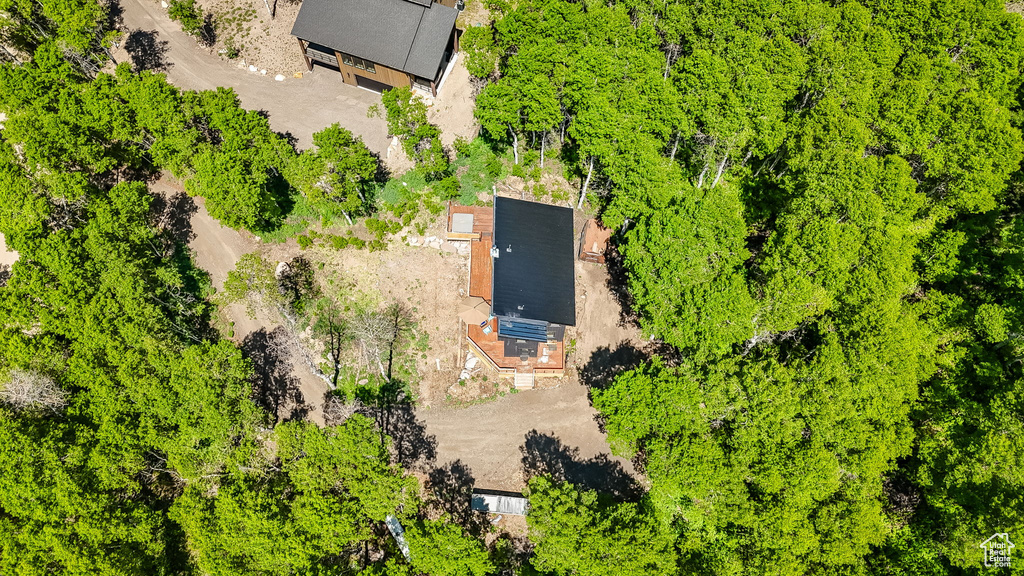 View from above of property