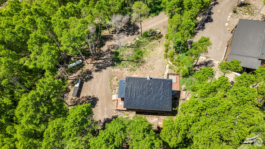 View from above of property