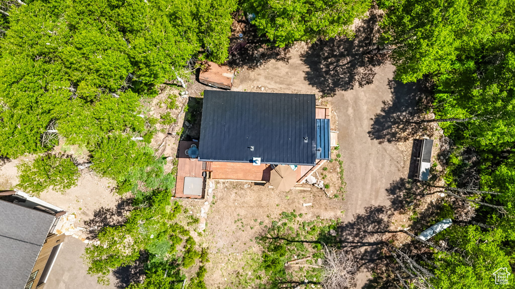 View from above of property