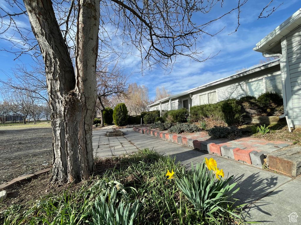 Exterior space featuring a patio area