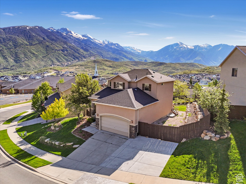 View of mountain background