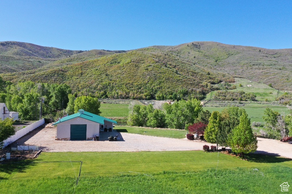 View of mountain backdrop