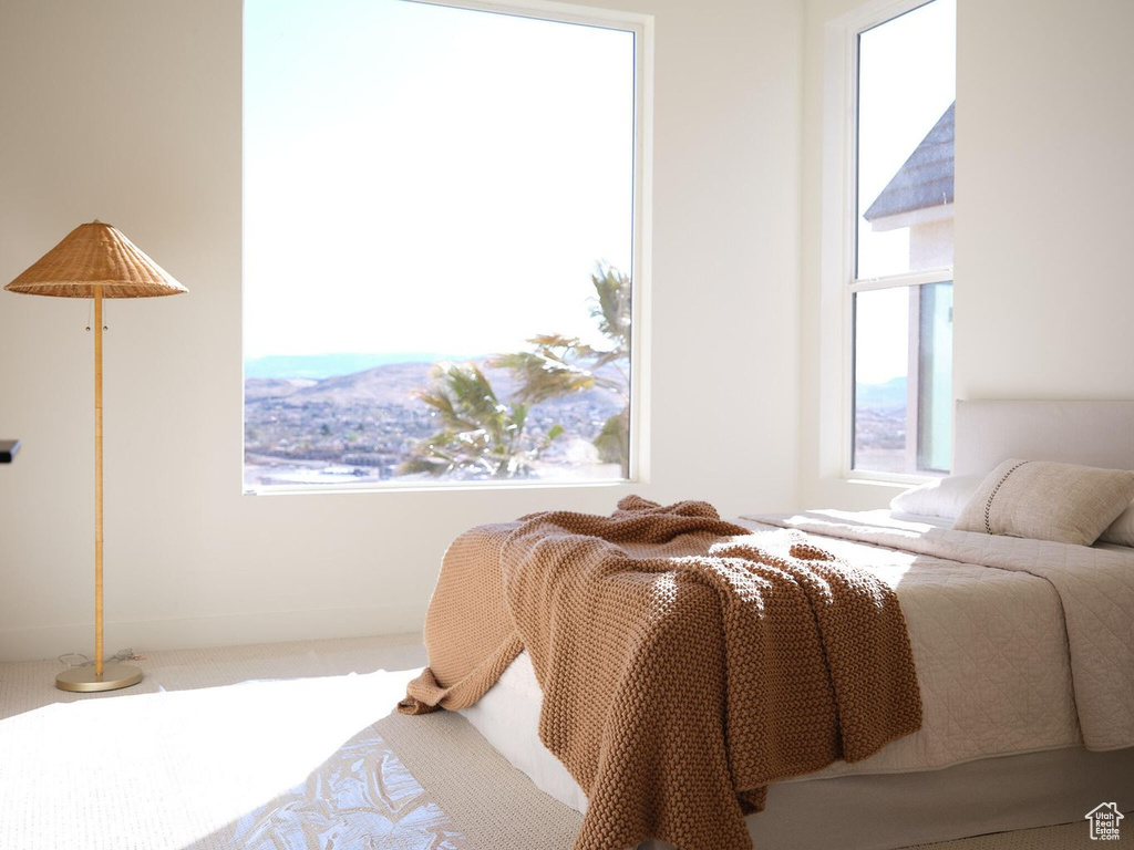Bedroom featuring carpet flooring
