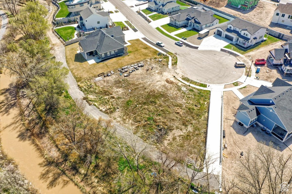 Aerial view featuring a residential view