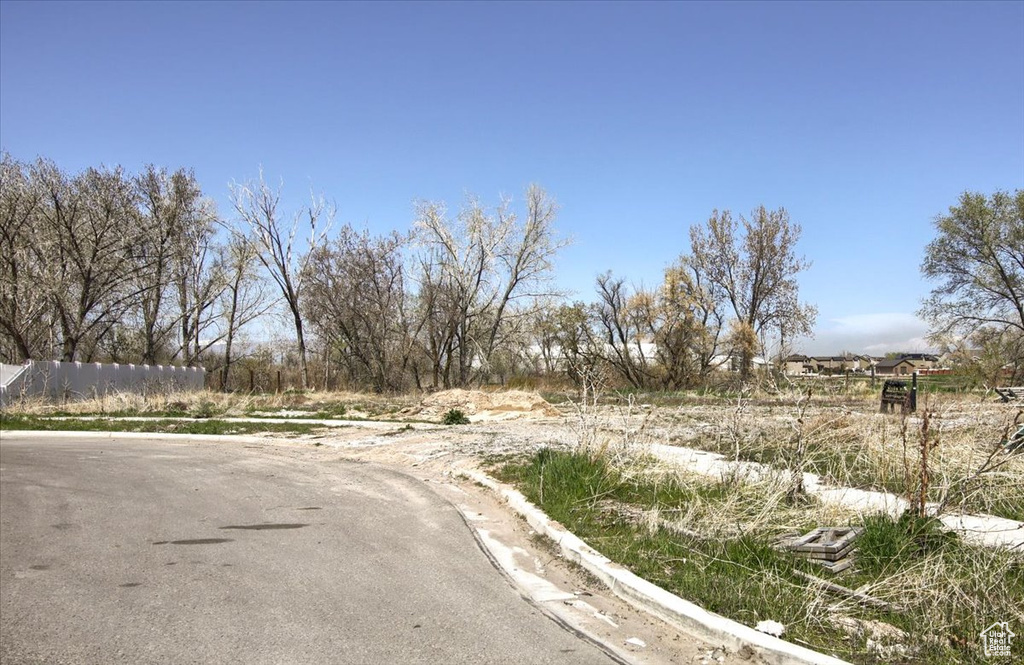 View of road with curbs