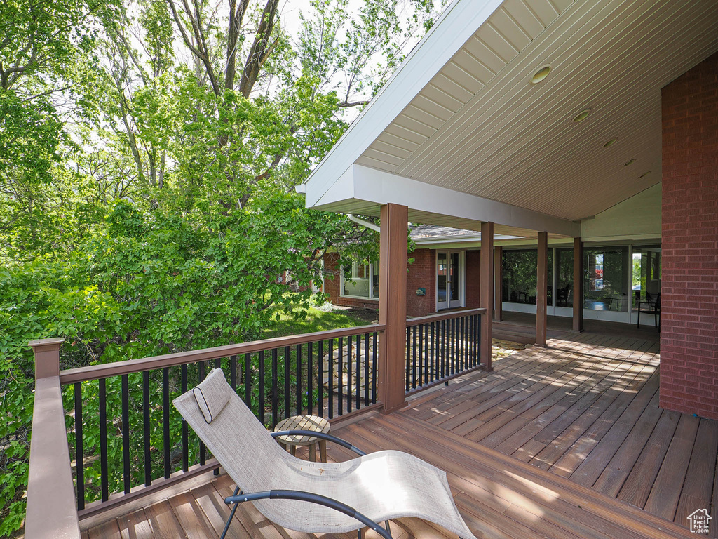 View of deck